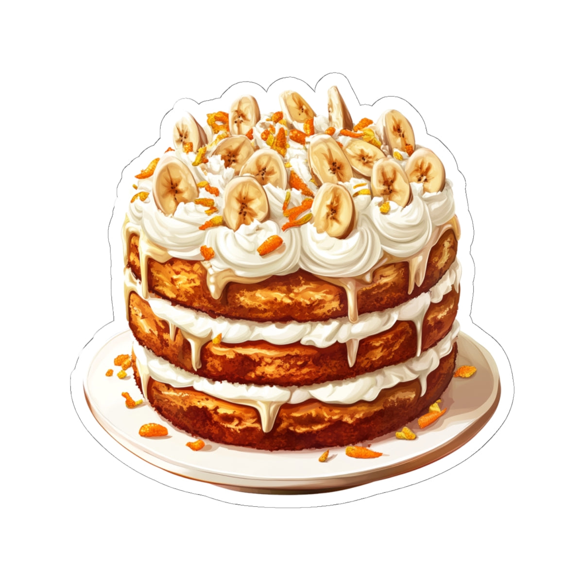 Banana Cake Sticker