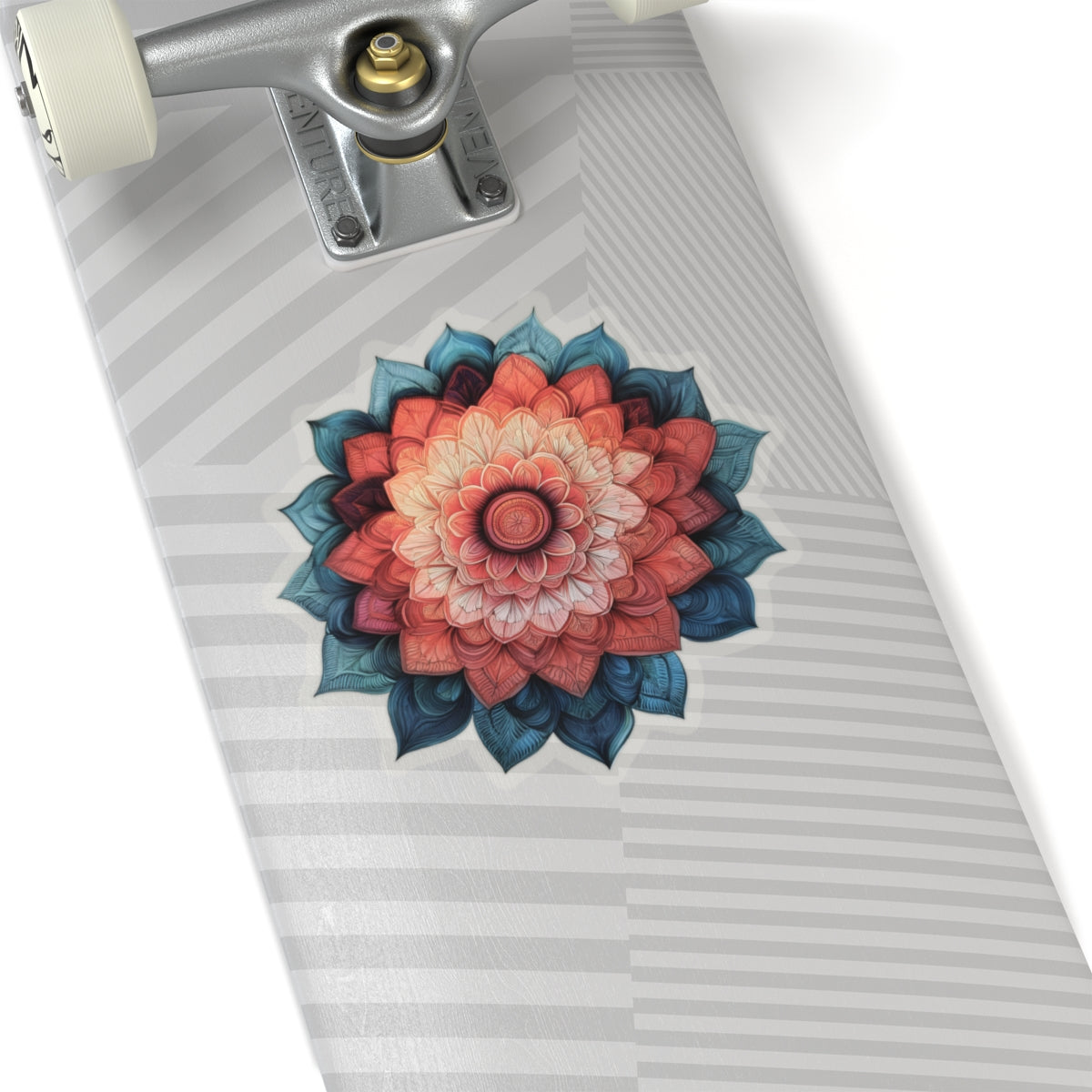 Red and Blue Mandala Sticker