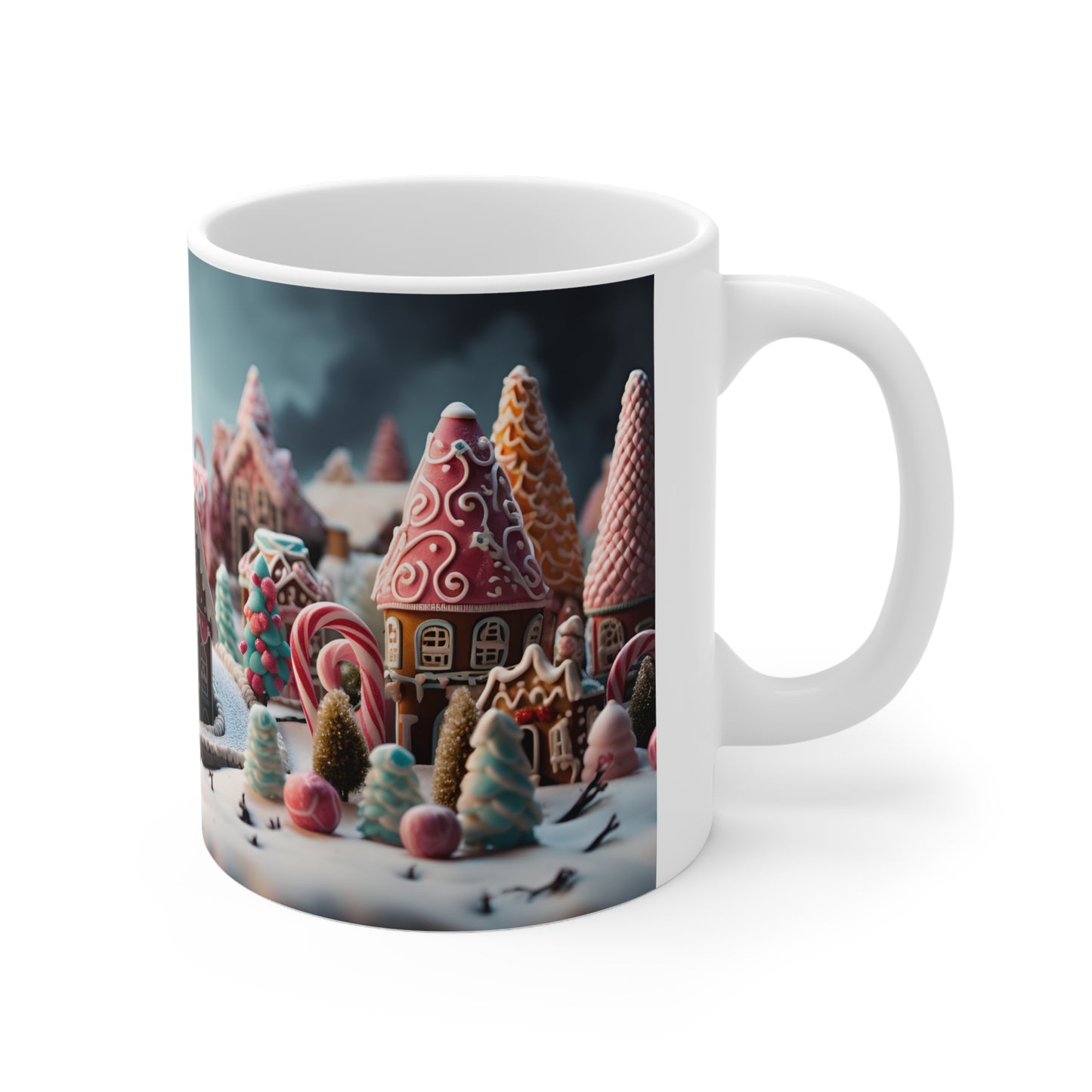 Little Gingerbread Village Mug - 11pz Ceramic Mug - Sea Siren Mug