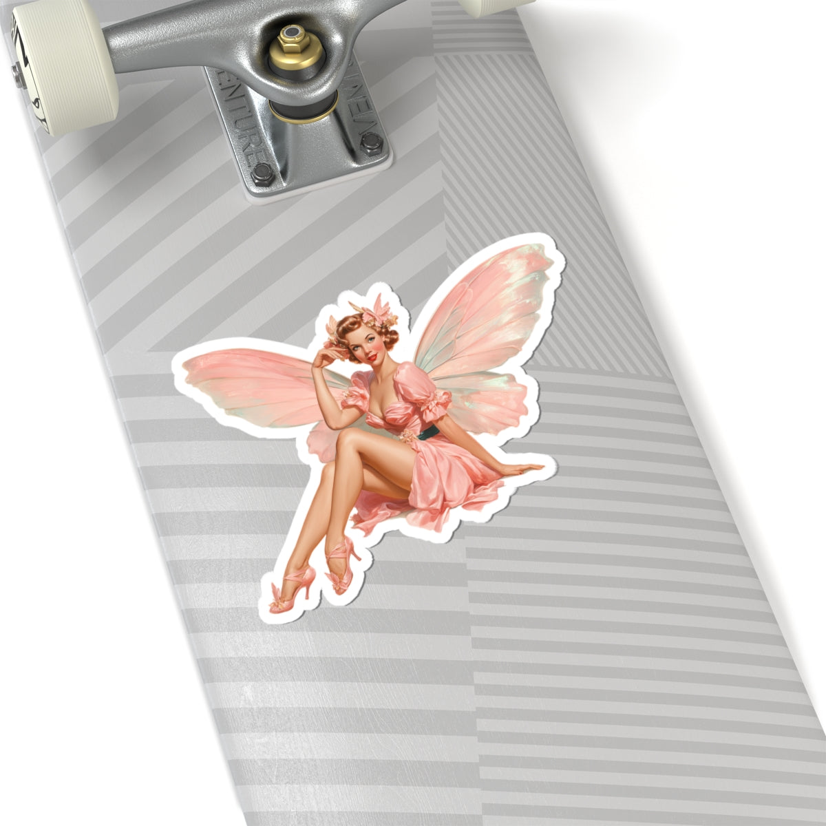 Pink Pin Up Fairy Sticker
