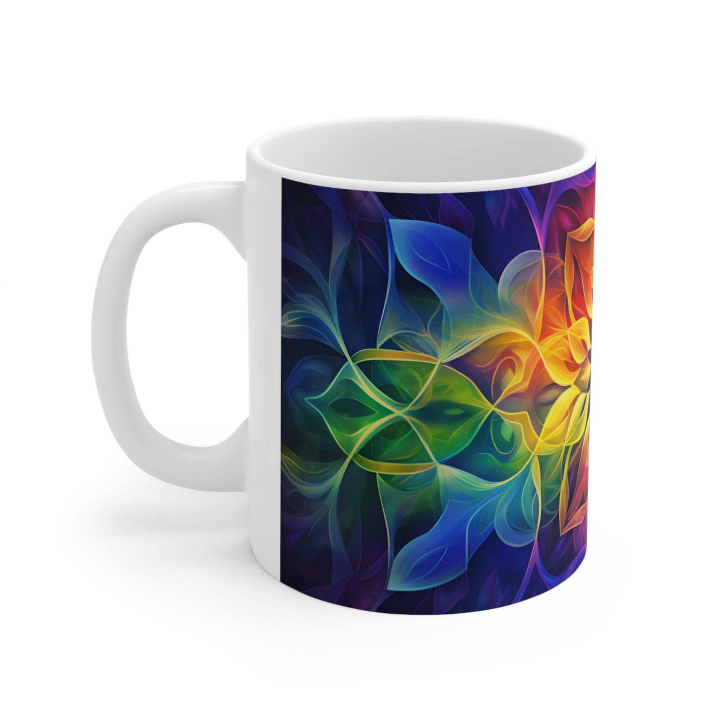 Rainbow Kaleidescope Design Mug