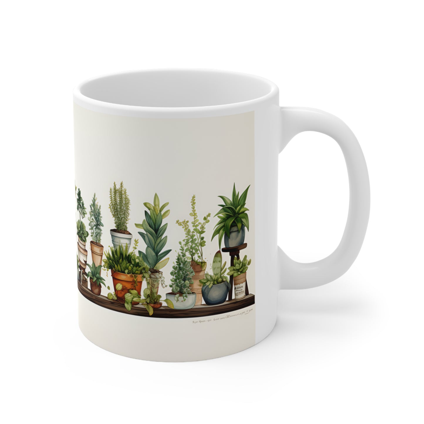 Potted Plant Mug - 11oz ceramic coffee mug- style one