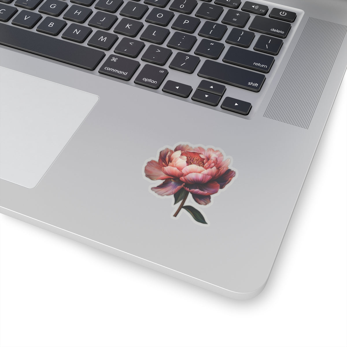 Peach Peony Sticker