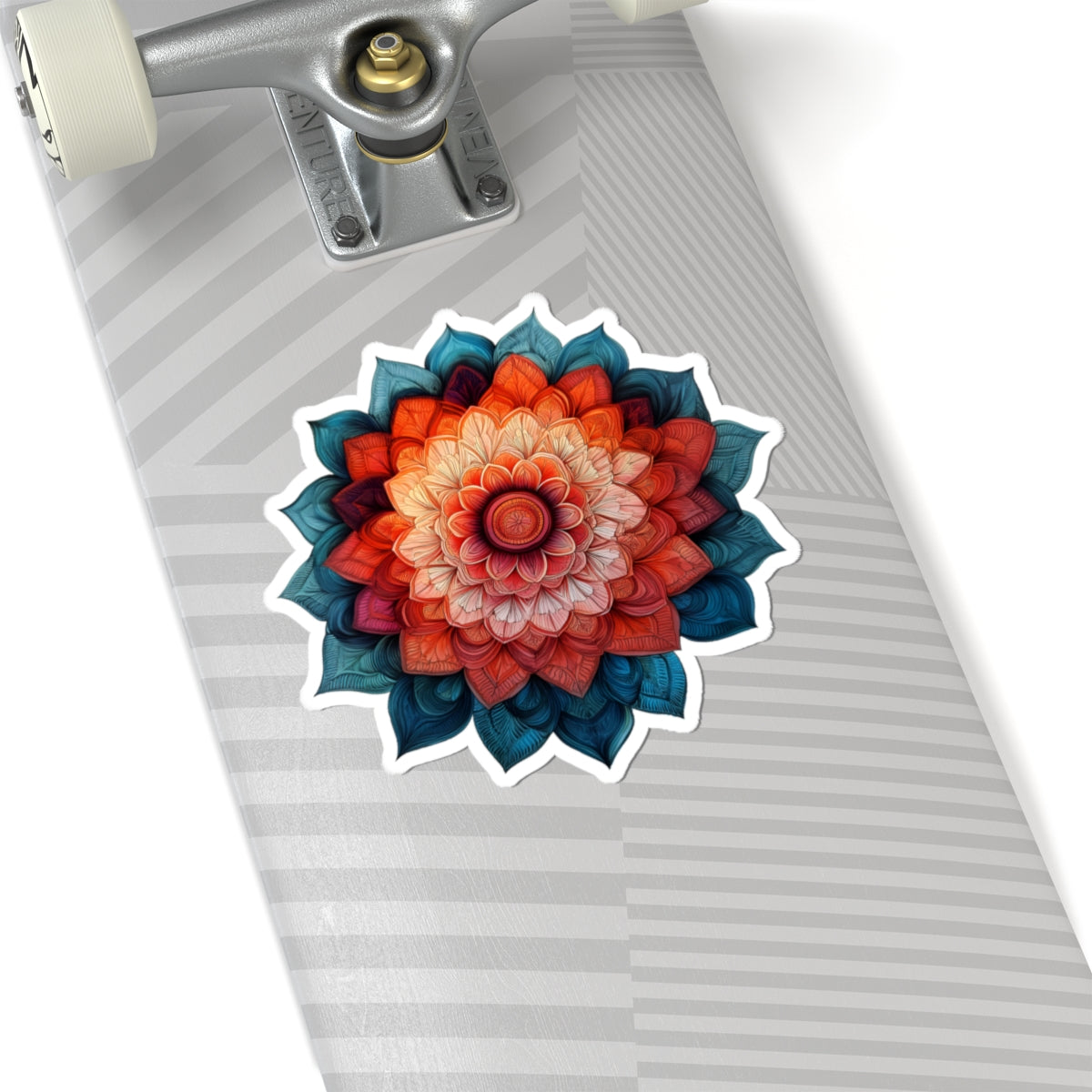 Red and Blue Mandala Sticker