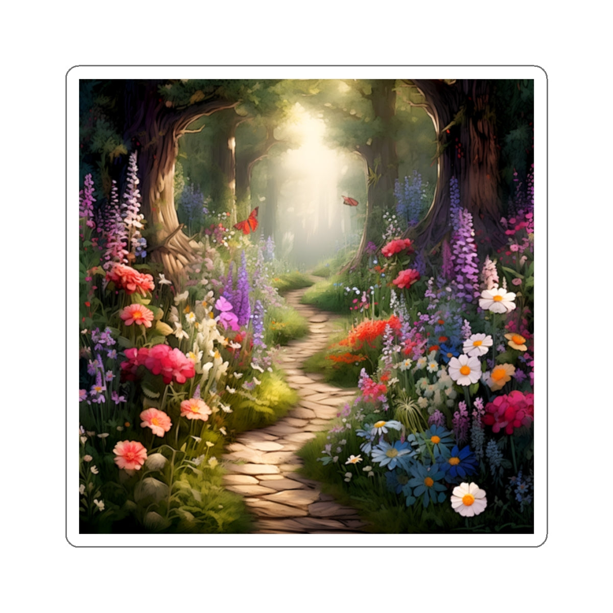 Flower Path Sticker
