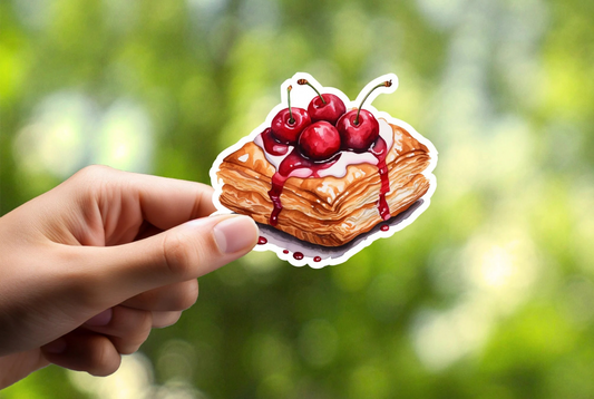 Cherry Danish Sticker