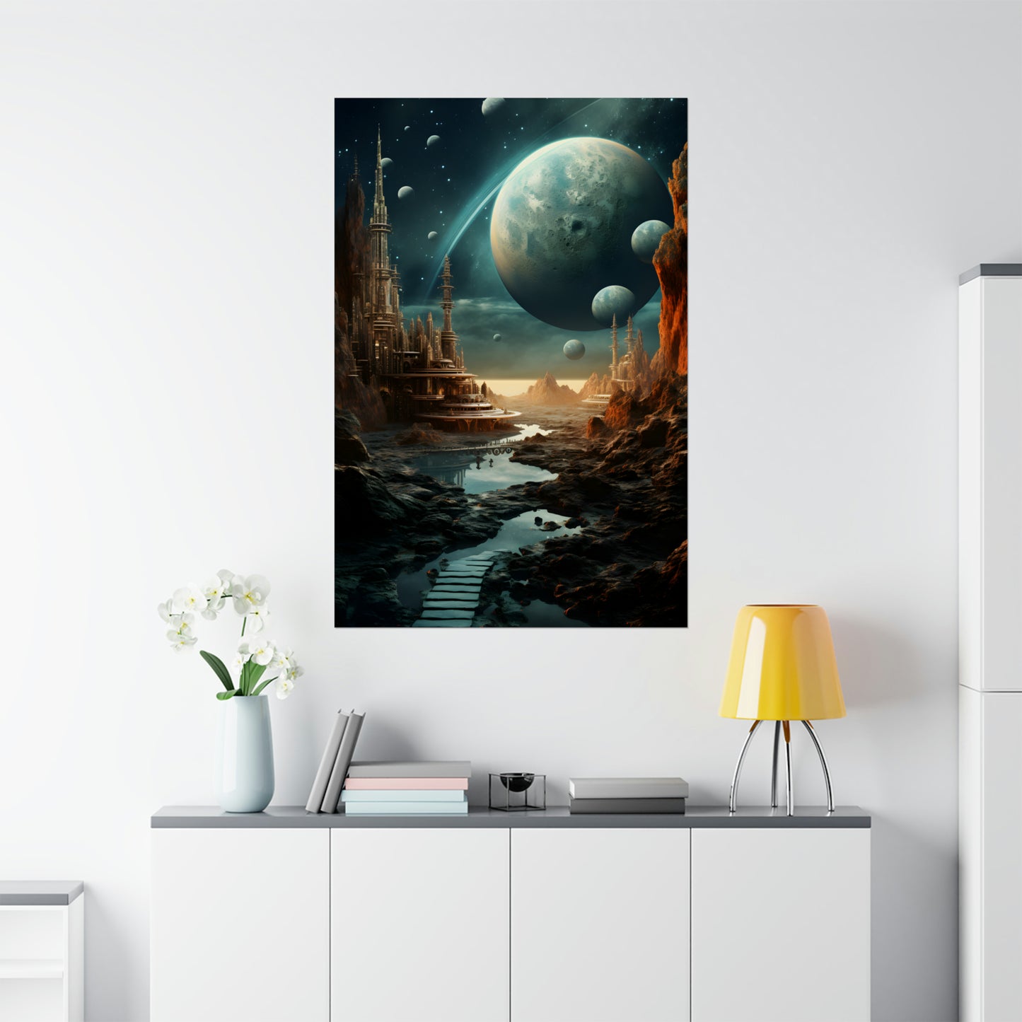 Surreal Space Design Poster