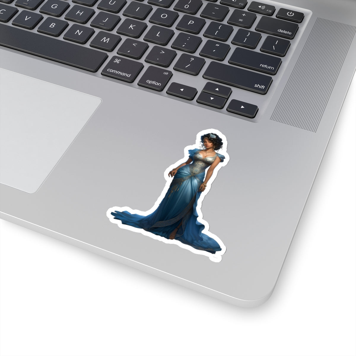 Woman in Blue Sticker