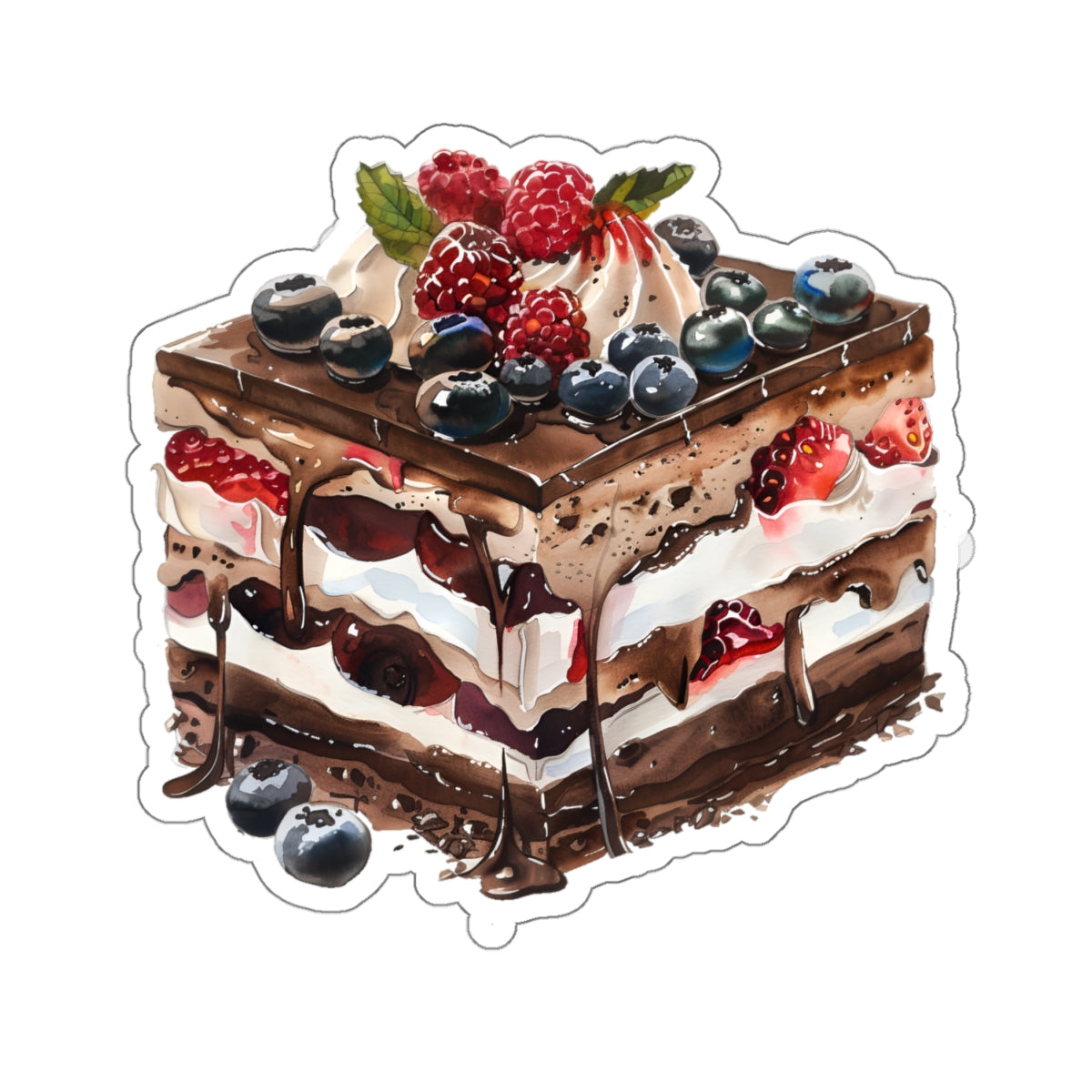 Chocolate Layer Dessert Sticker