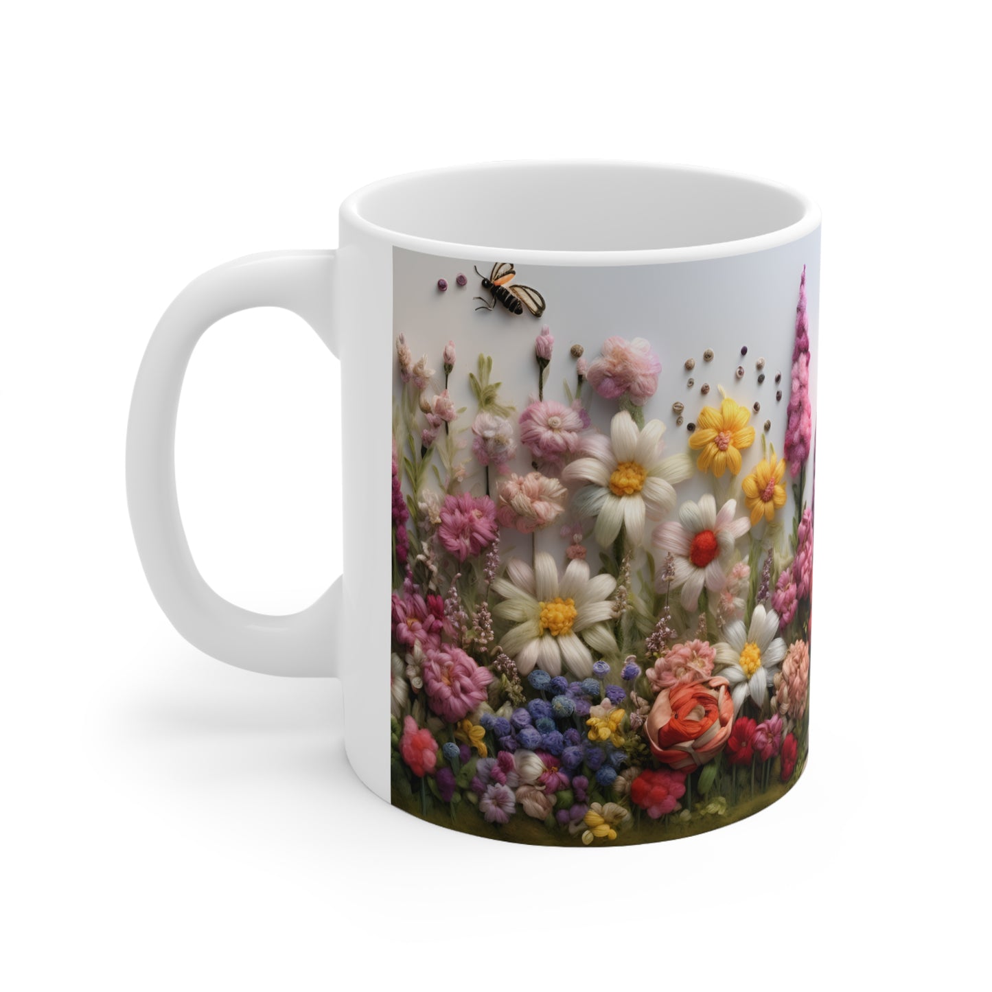 Felted Cottage Garden Mug