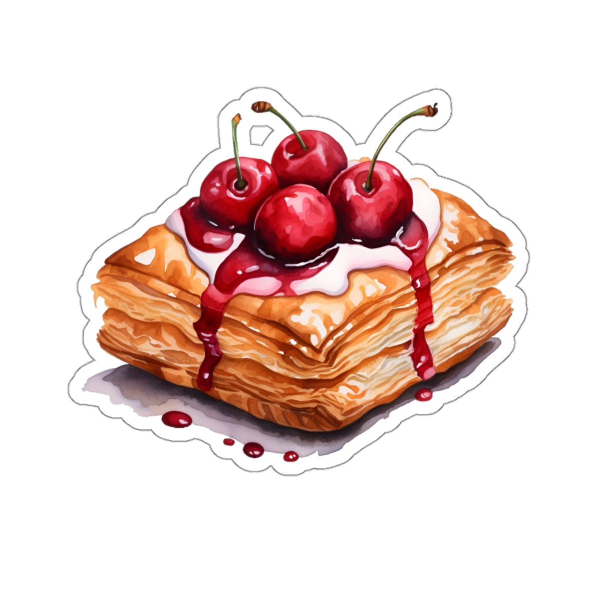 Cherry Danish Sticker