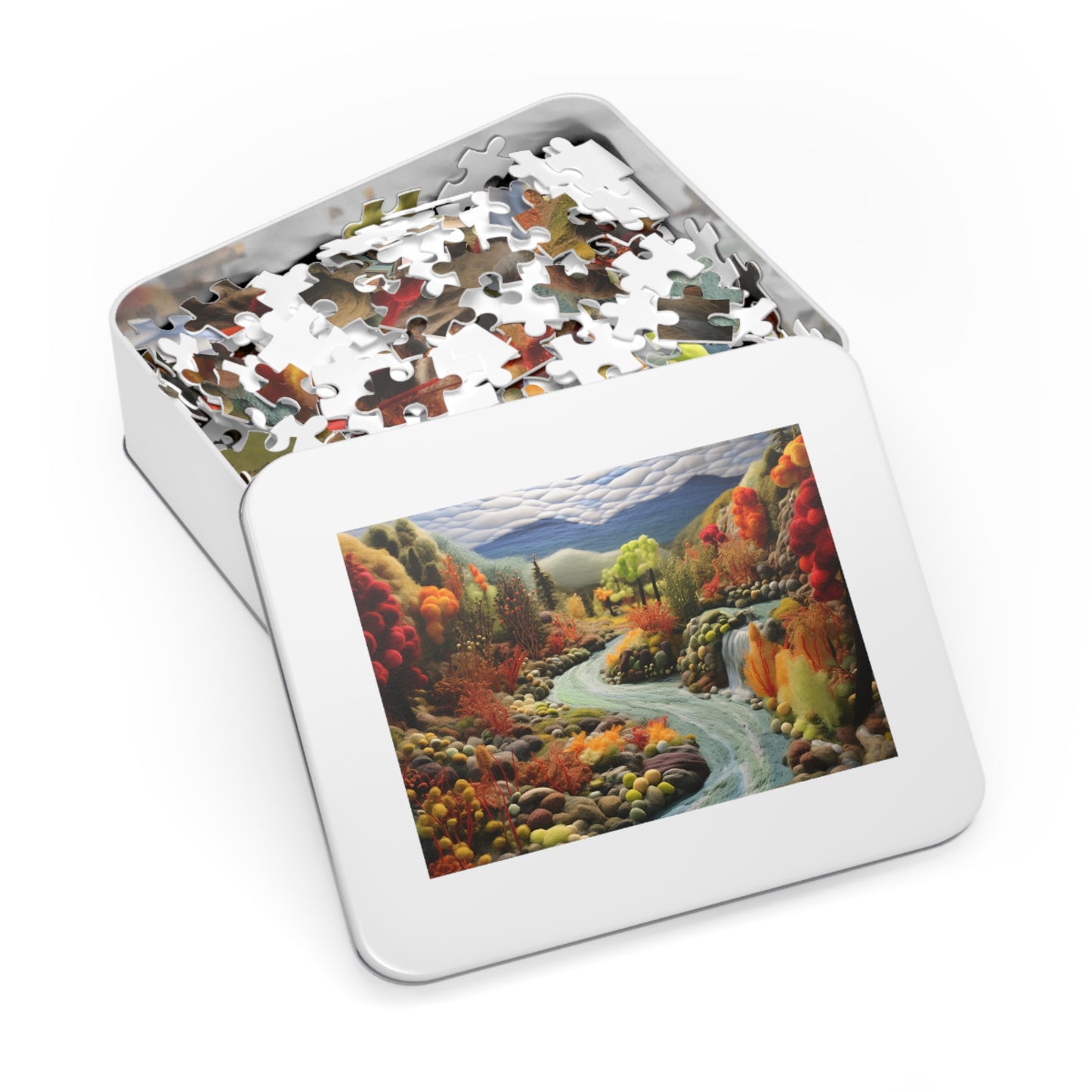 Felted Forest Stream Jigsaw Puzzle ( 500,1000-Piece)