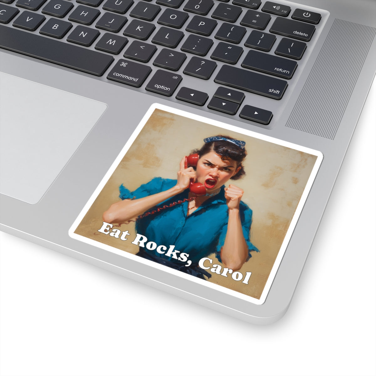 Eat Rocks Carol Sticker