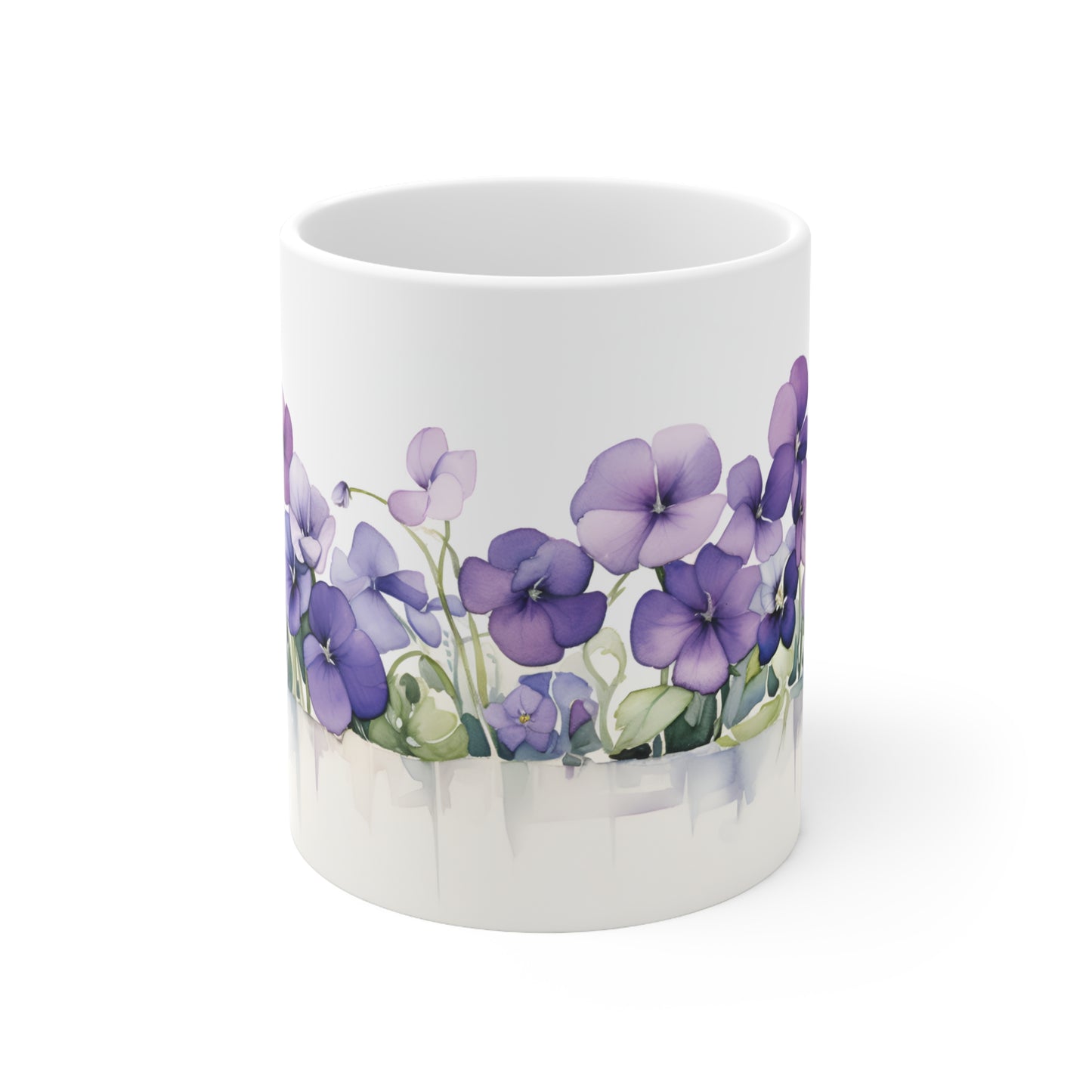 Watercolor Violets Mug