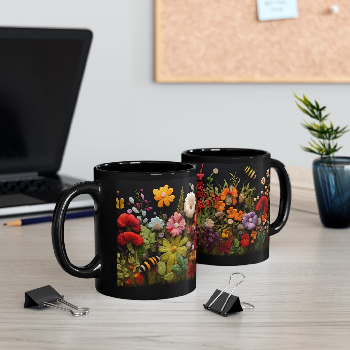 Felted Garden Mug