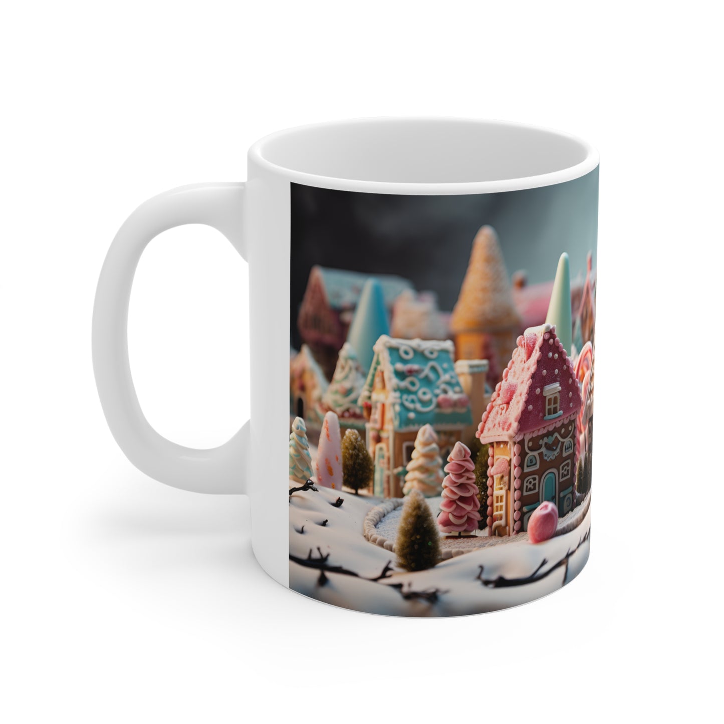 Little Gingerbread Village Mug - 11pz Ceramic Mug - Sea Siren Mug