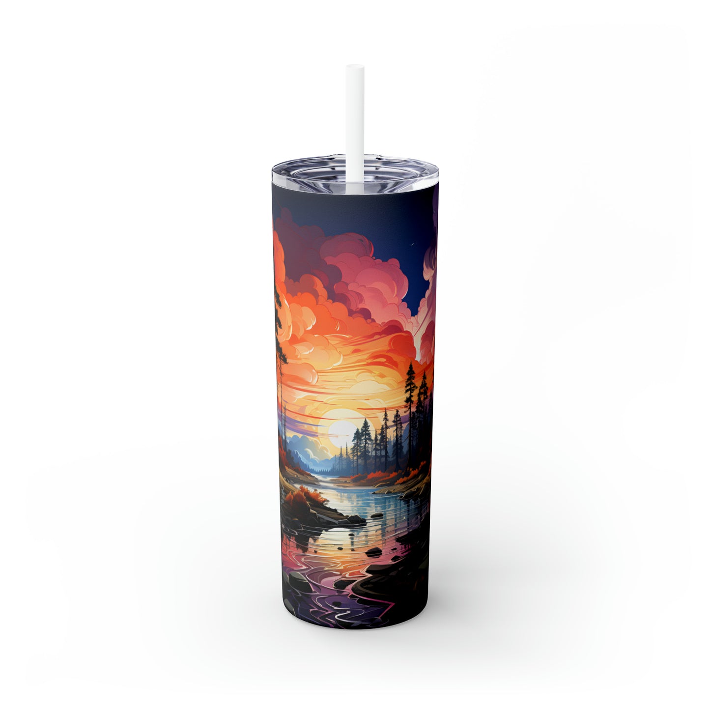 Forest Landscape Tumbler, 20 oz Skinny Tumbler