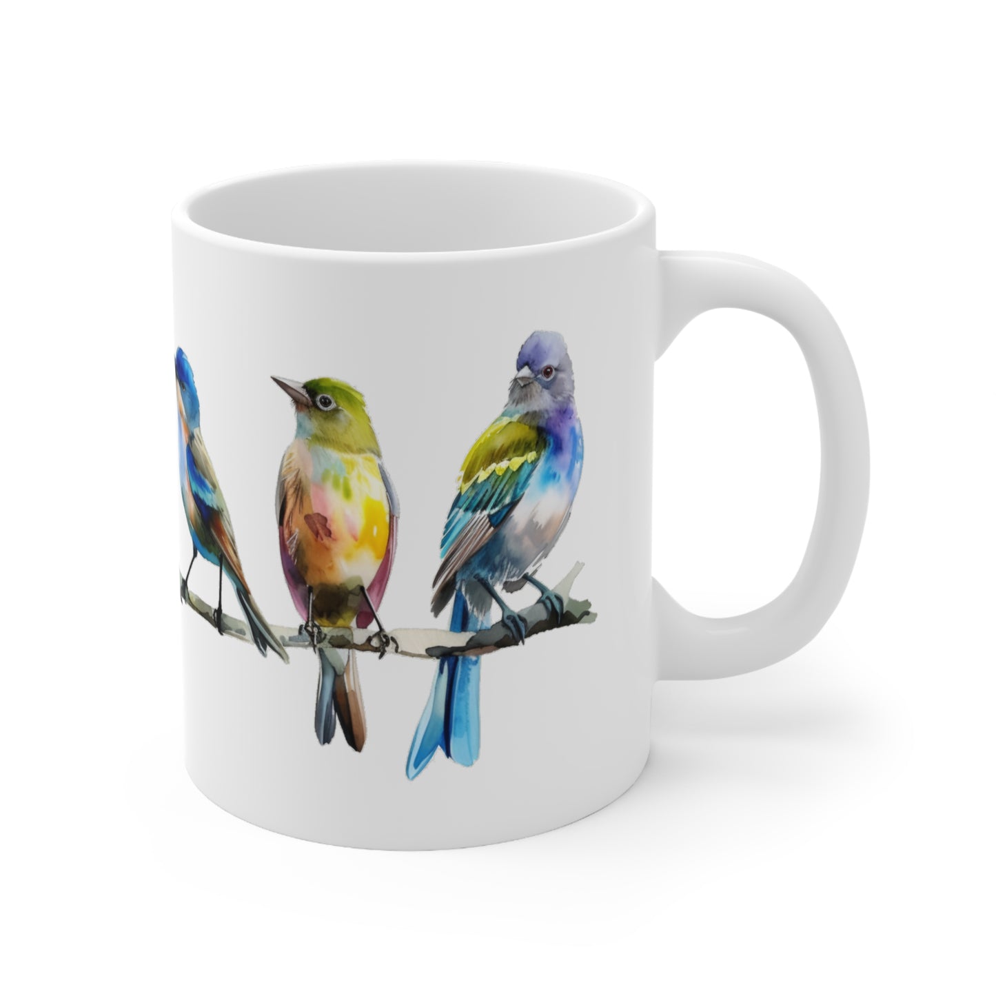 Watercolor Songbirds Mug