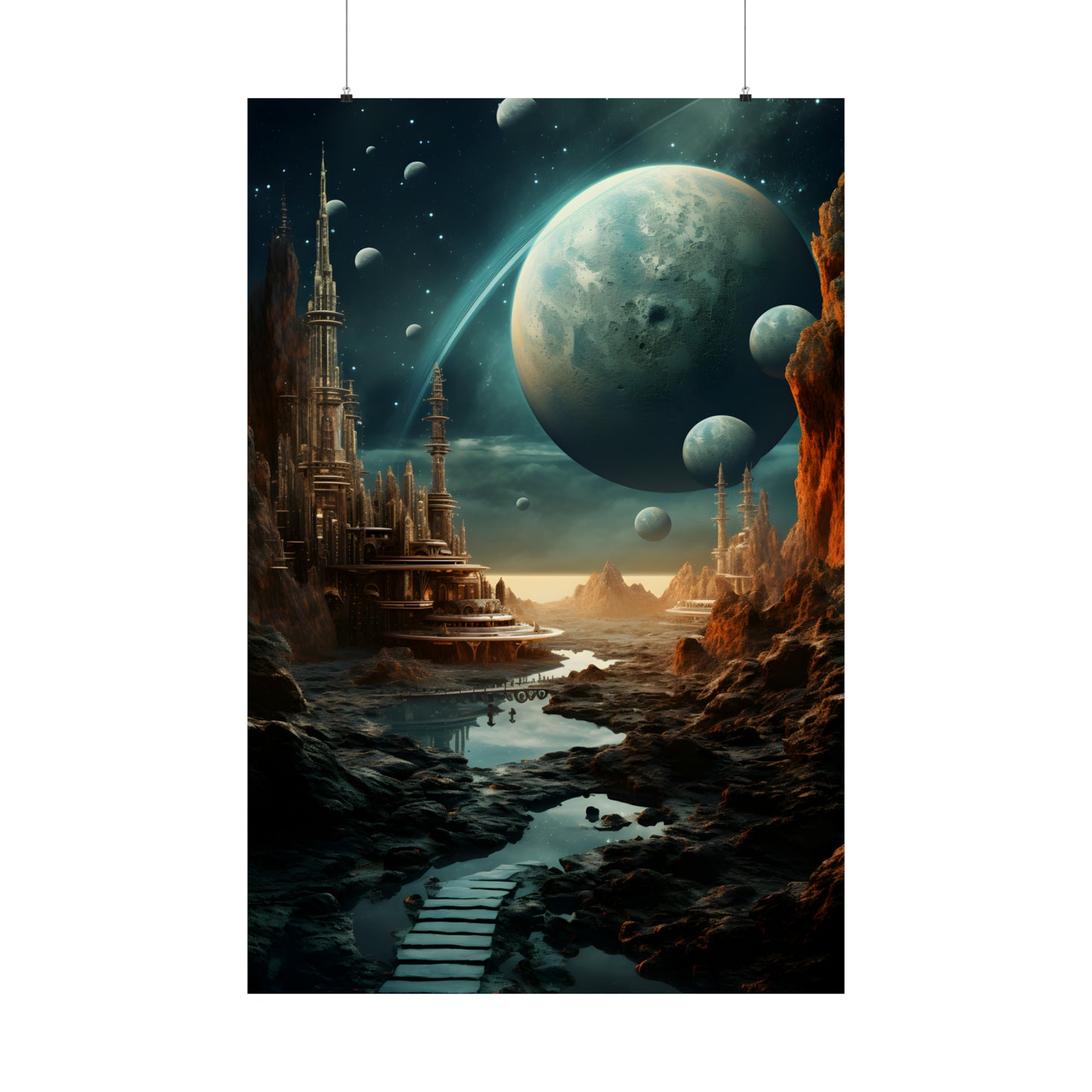 Surreal Space Design Poster