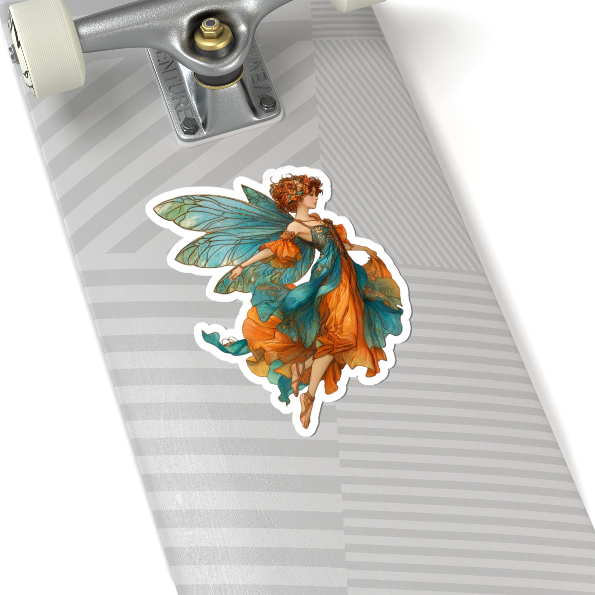 Orange and Blue Fairy Sticker