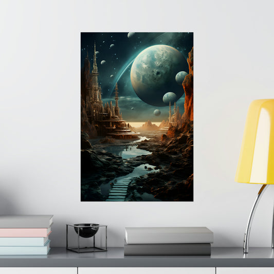 Surreal Space Design Poster