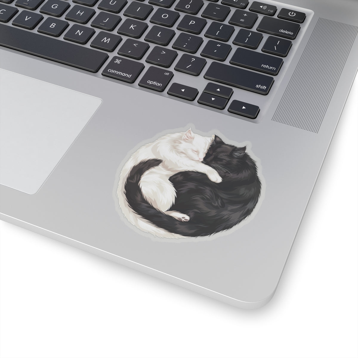 Black Cat and White Cat Sticker