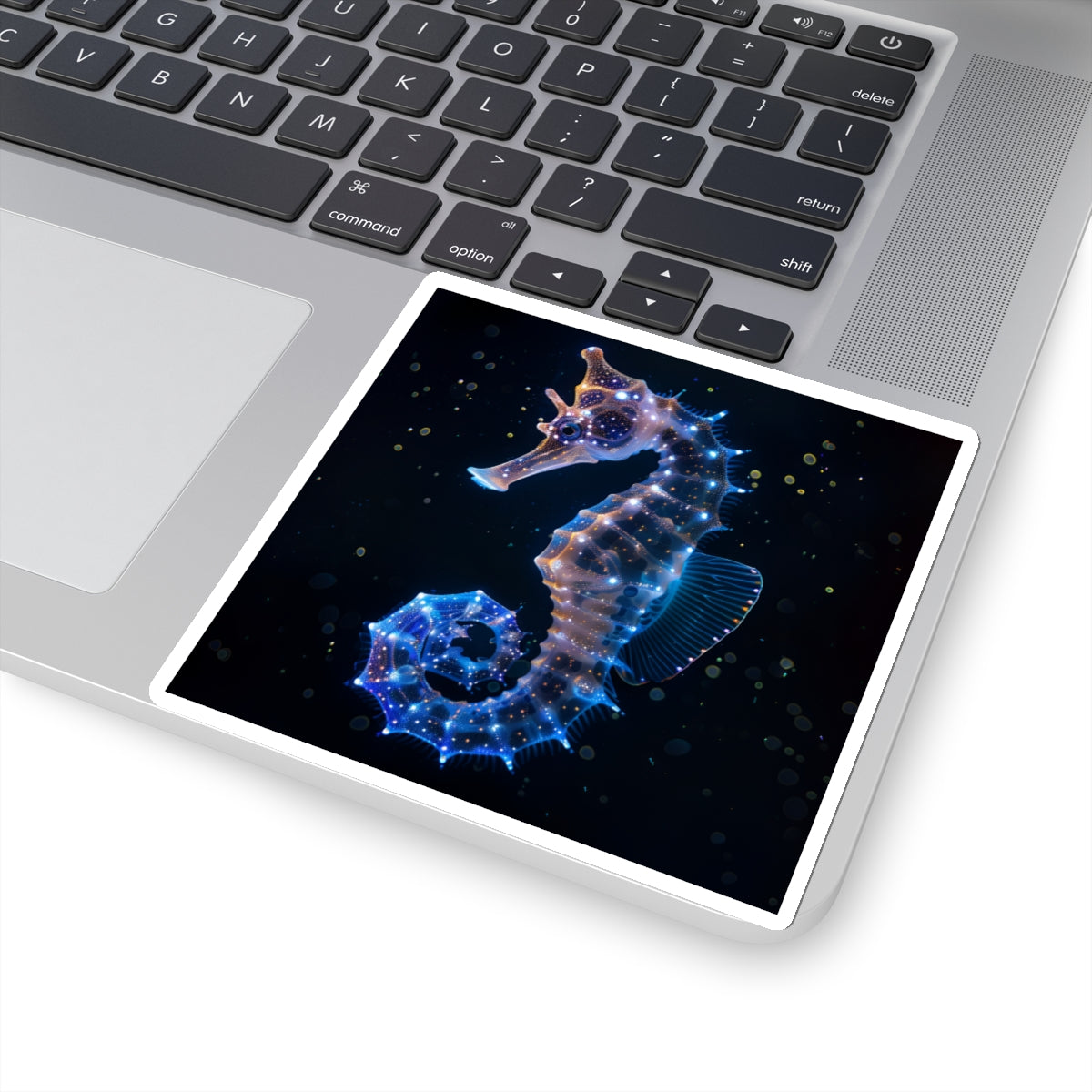 Bioluminescent Seahorse Sticker