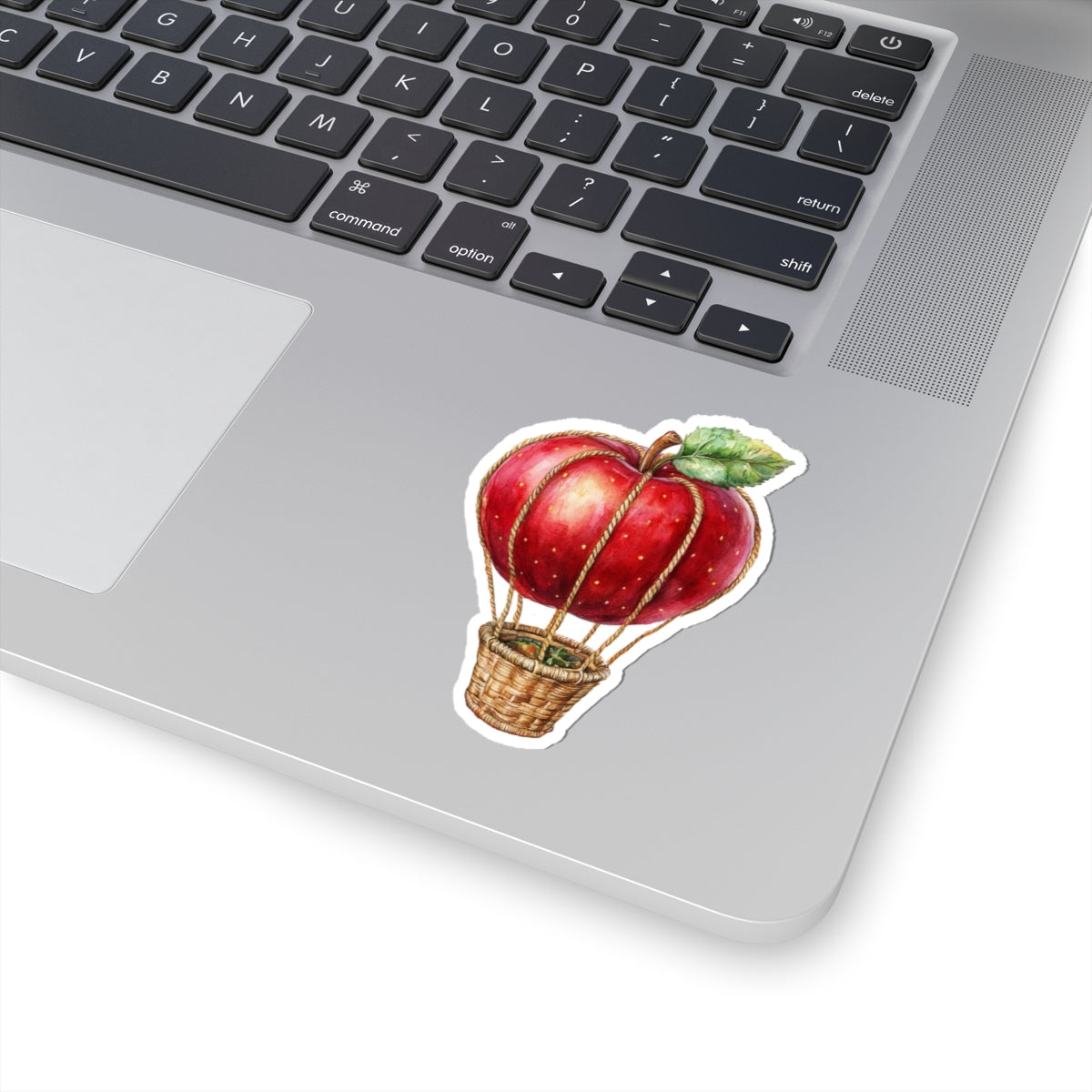 Apple Hot Air Balloon Sticker