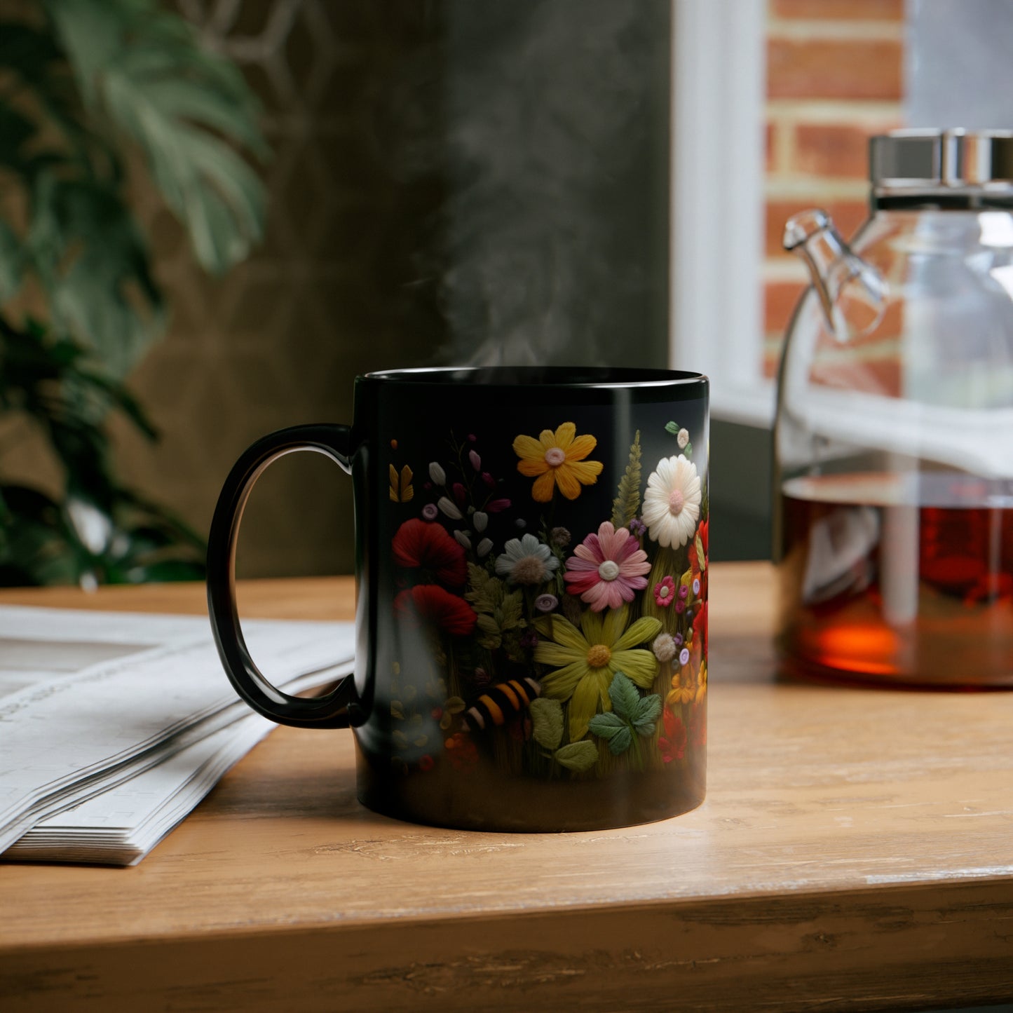 Felted Garden Mug