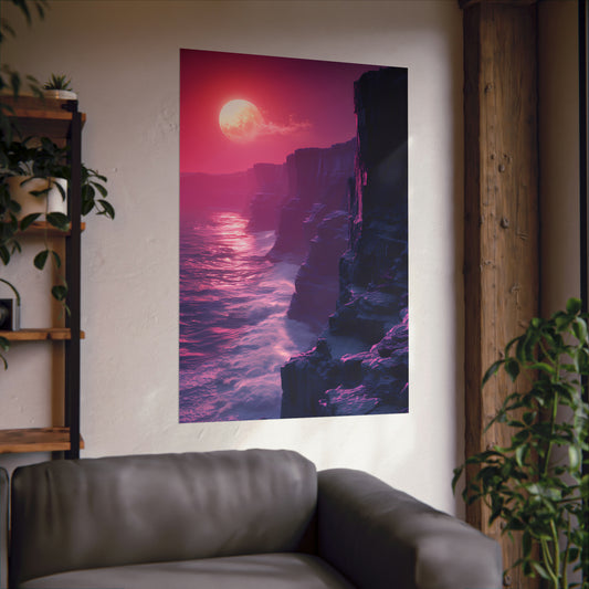 Purple Cliffs Poster