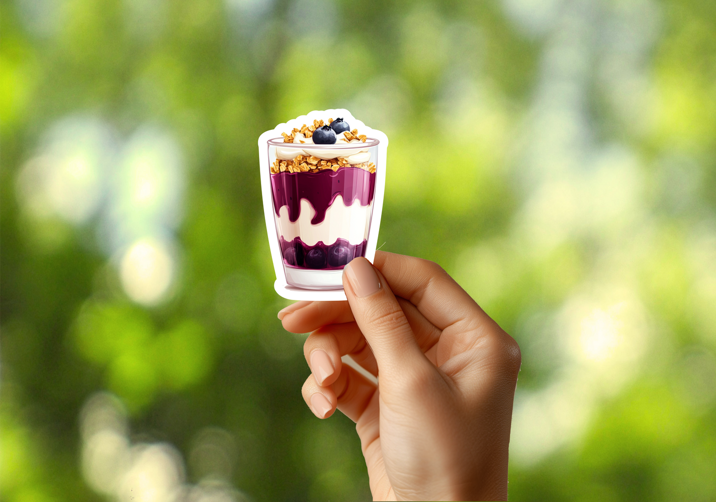 Blueberry Parfait Sticker