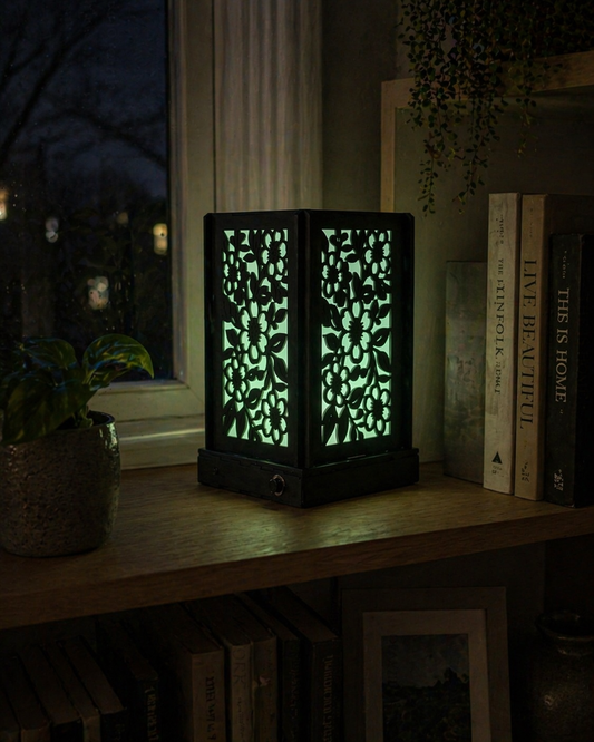 Floral Cut Out Colorful Lantern