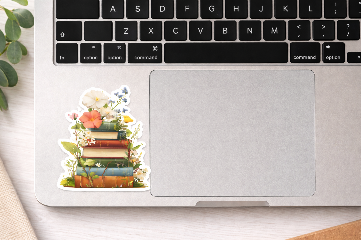 Floral Book Sticker