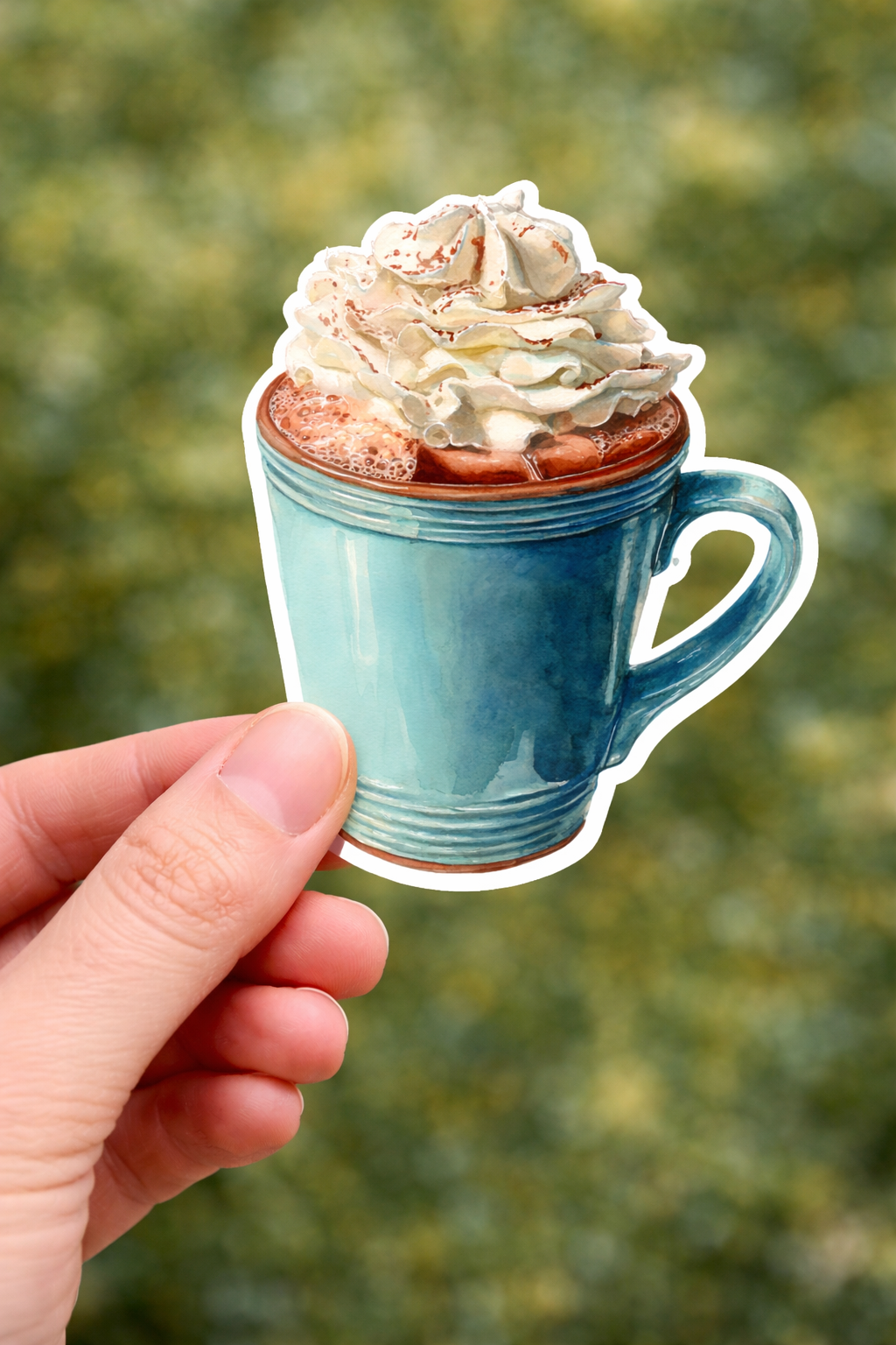 Hot Chocolate with Whipped Cream Sticker