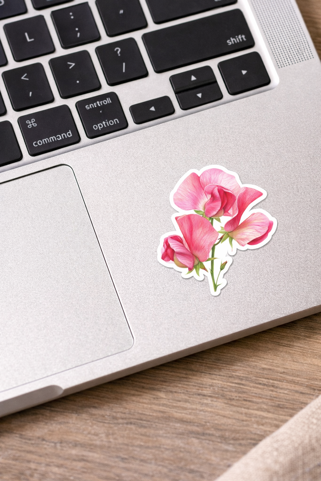 Pink Sweetpea Bloom Sticker
