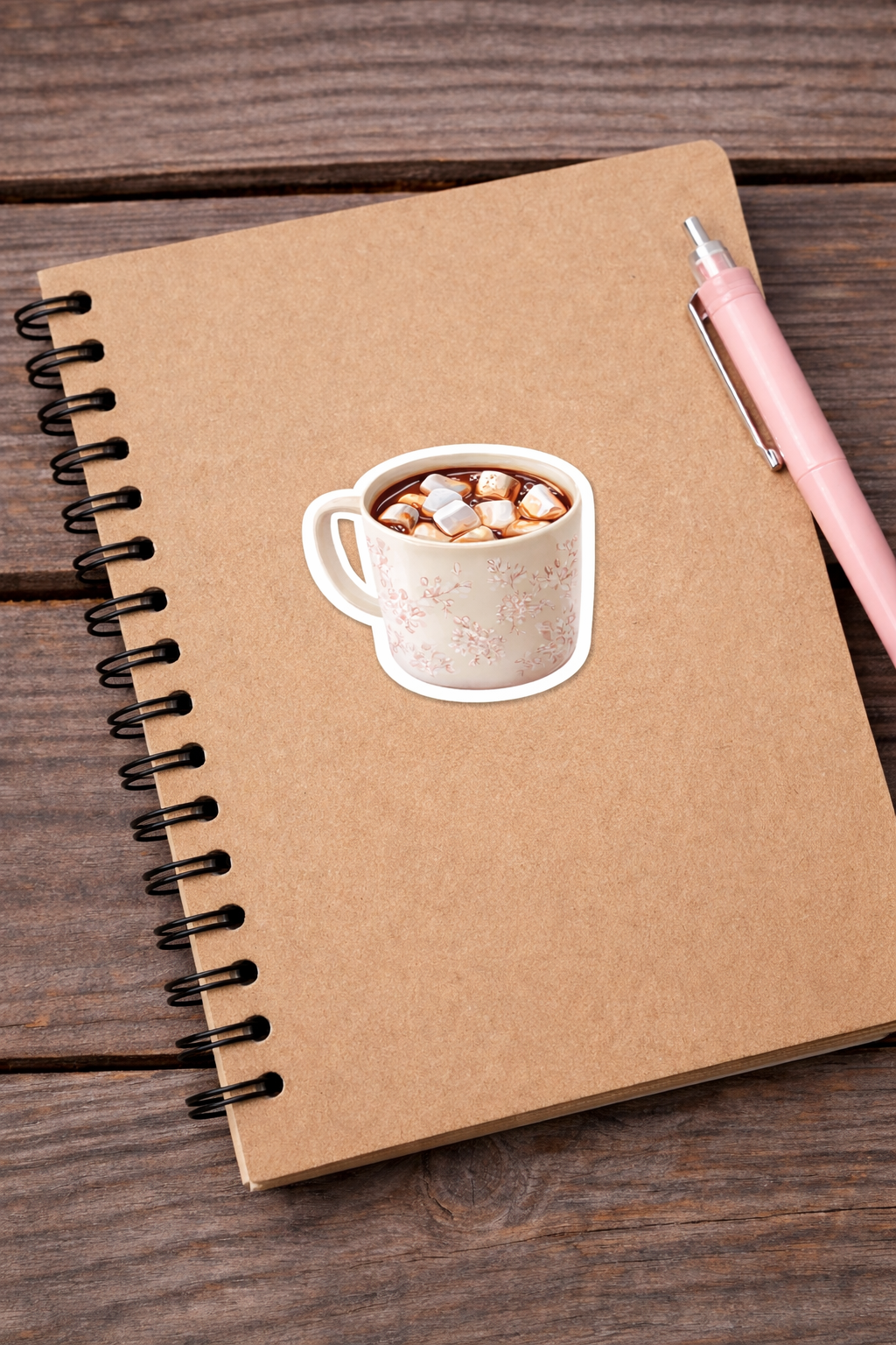 Hot Chocolate with Marshmallows Sticker