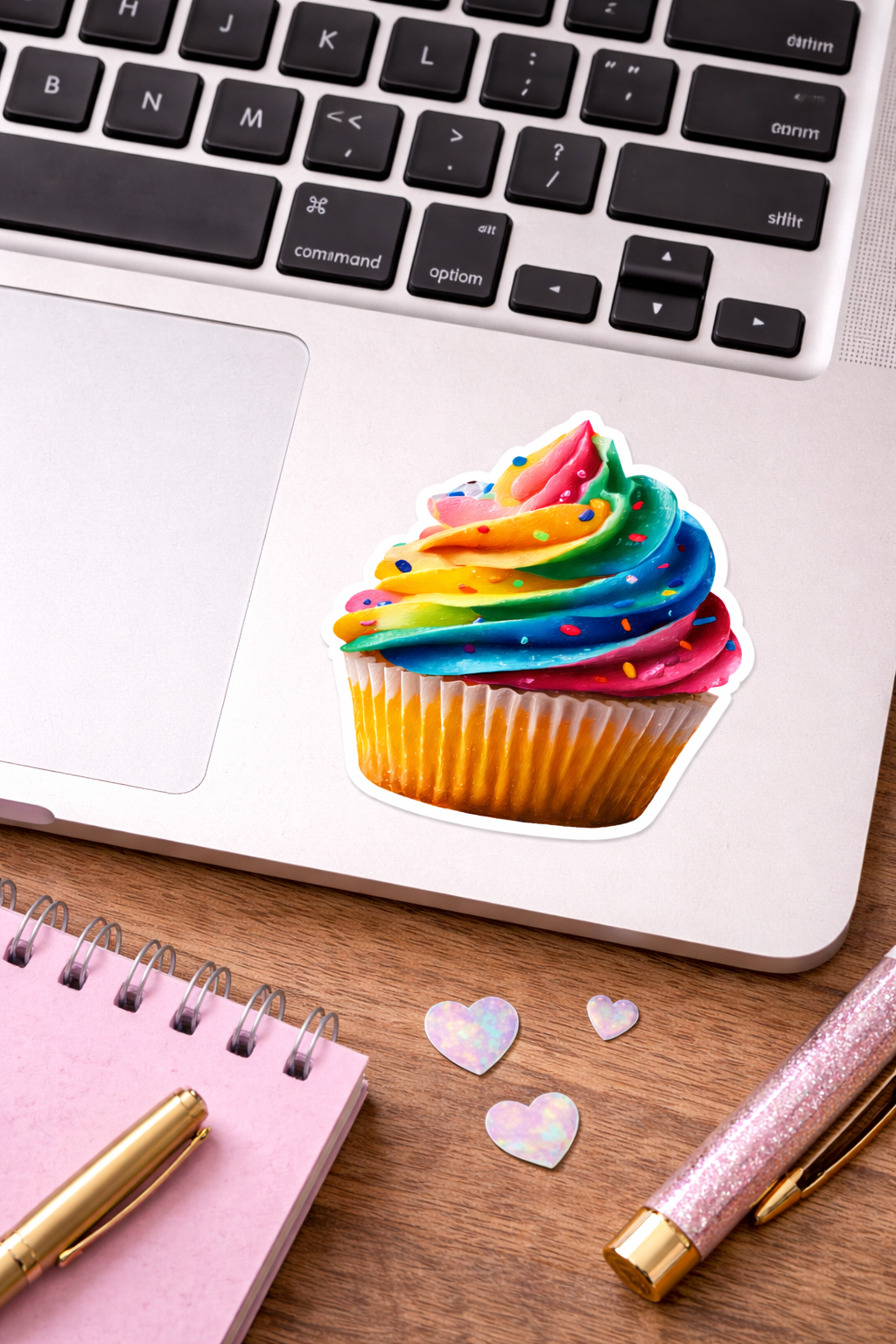 Colorful Cupcake Sticker