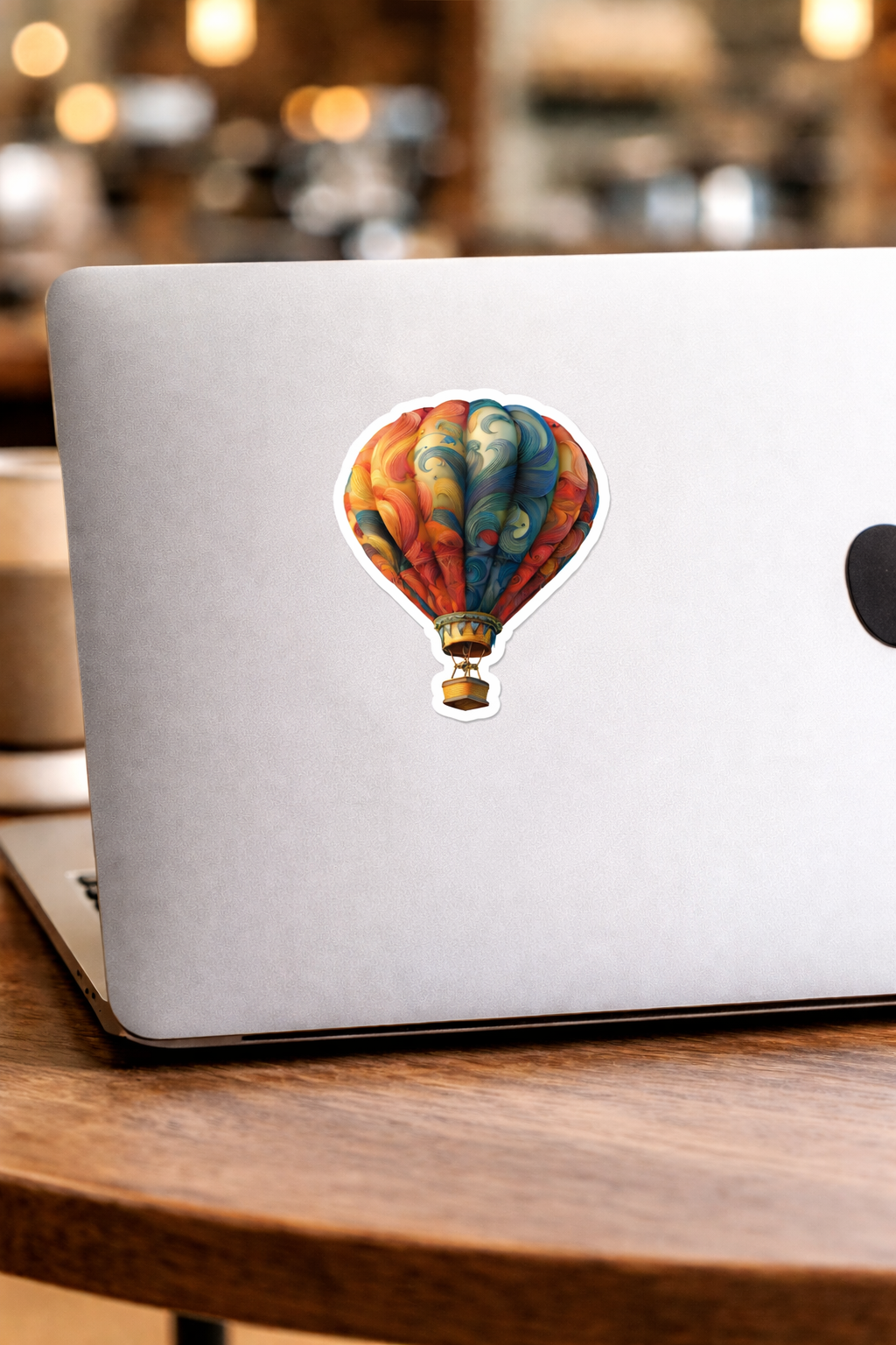 Swirl Hot Air Balloon Sticker