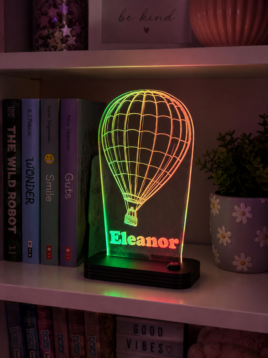Customized Light-up Hot Air Balloon Acrylic LED Sign