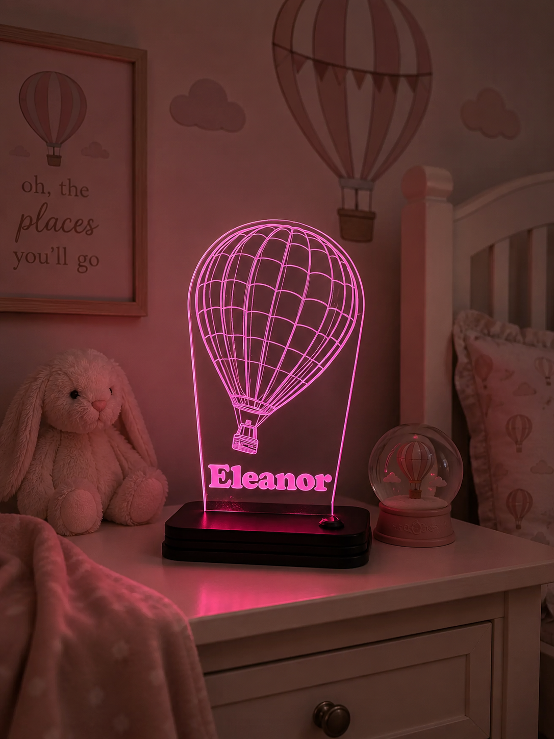 Customized Light-up Hot Air Balloon Acrylic LED Sign