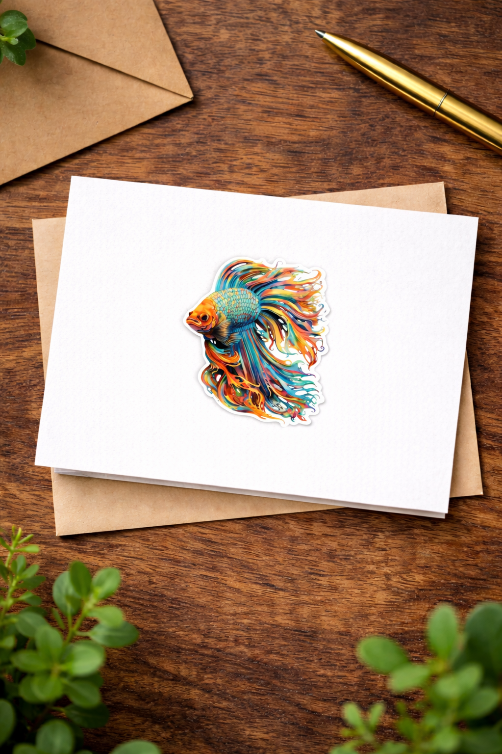 Rainbow Betta Sticker
