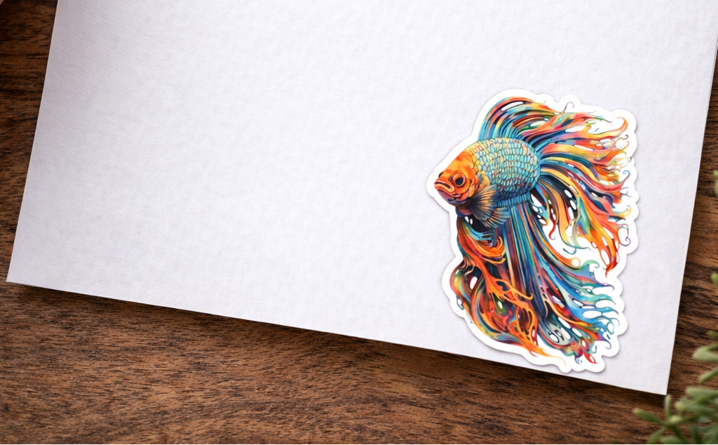 Rainbow Betta Sticker