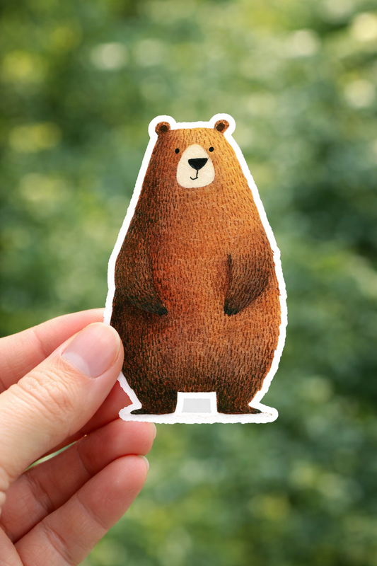 Brown Bear Sticker