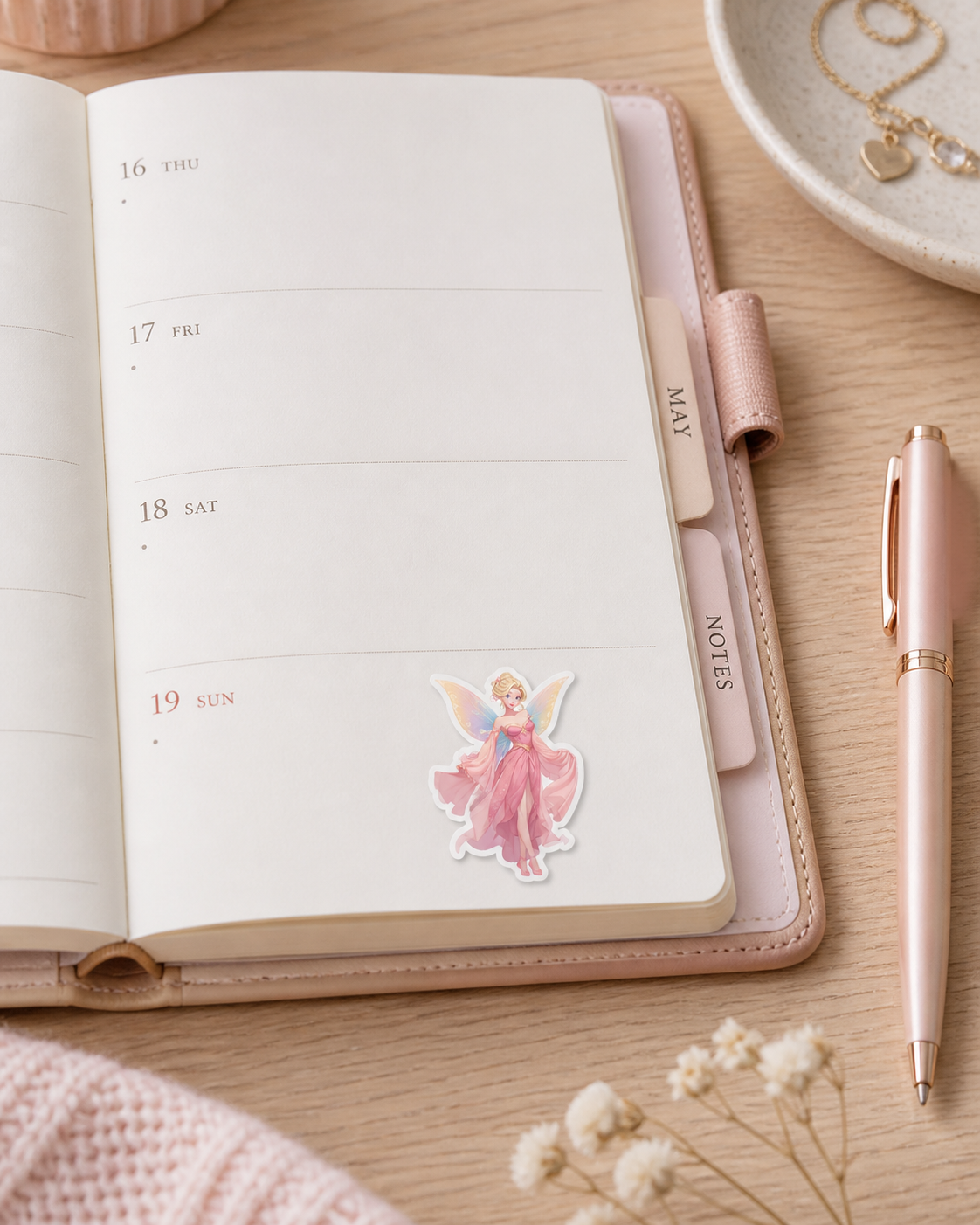 Pink Fairy Sticker