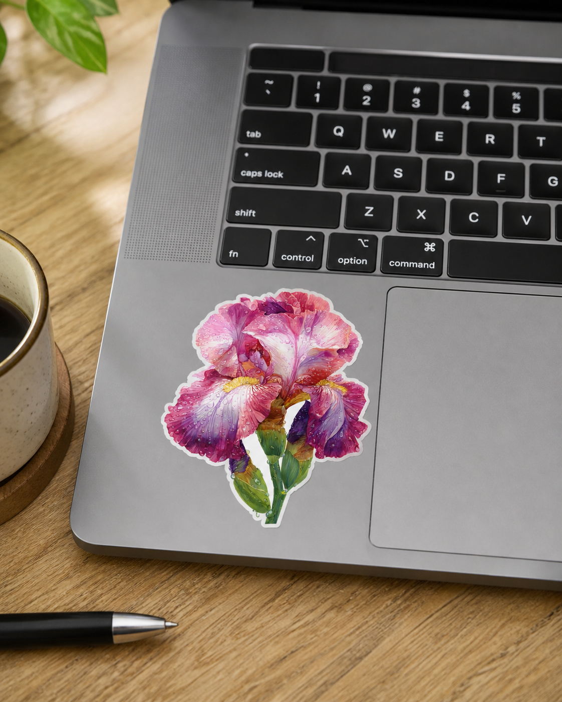 Pink Iris Sticker