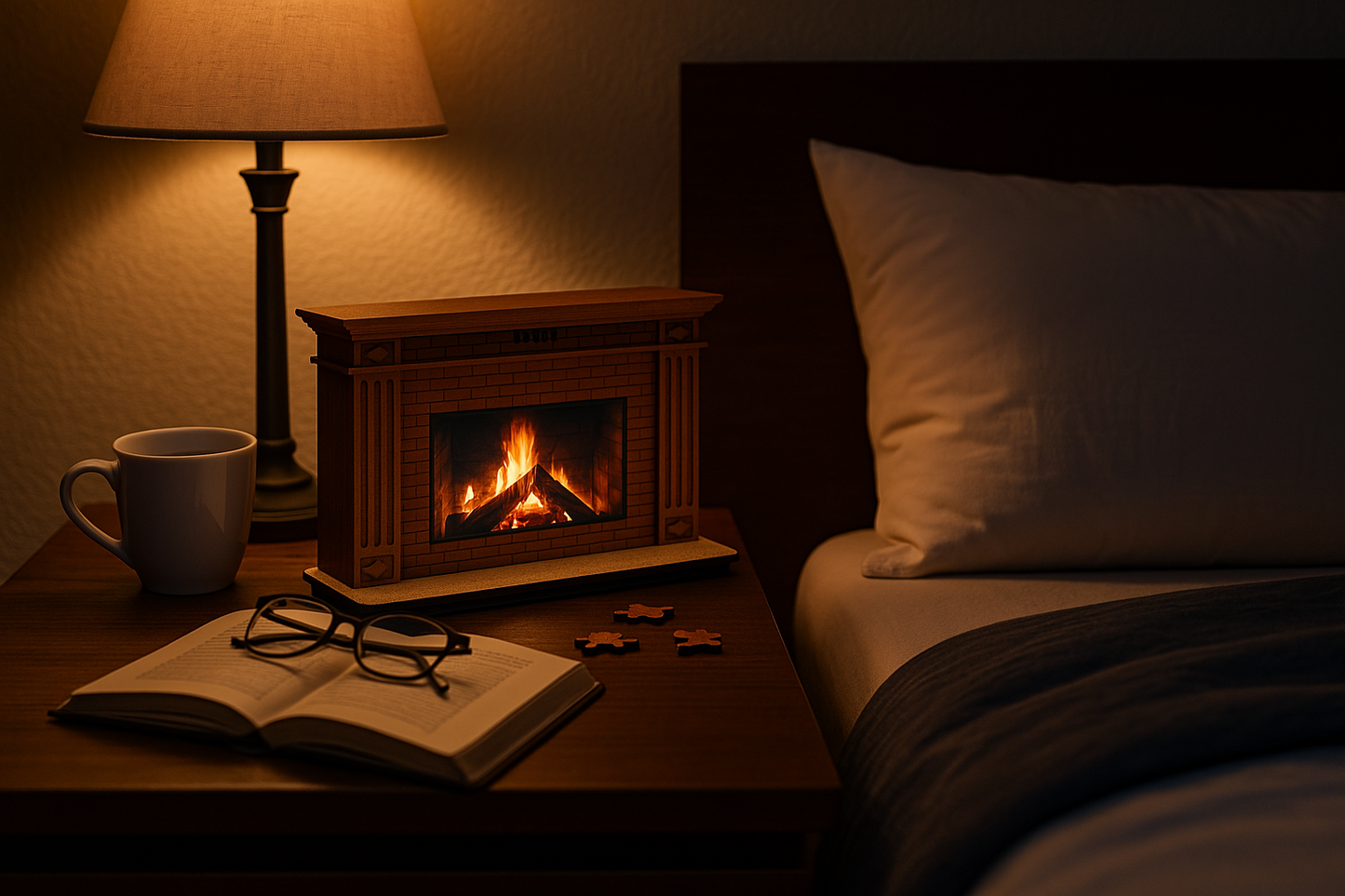 LCD Desktop Fireplace