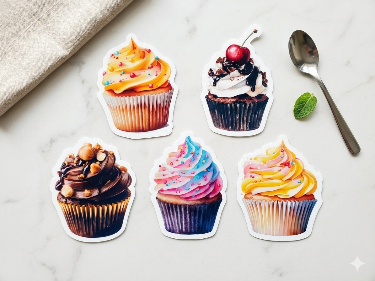 Cupcake Sticker Collection