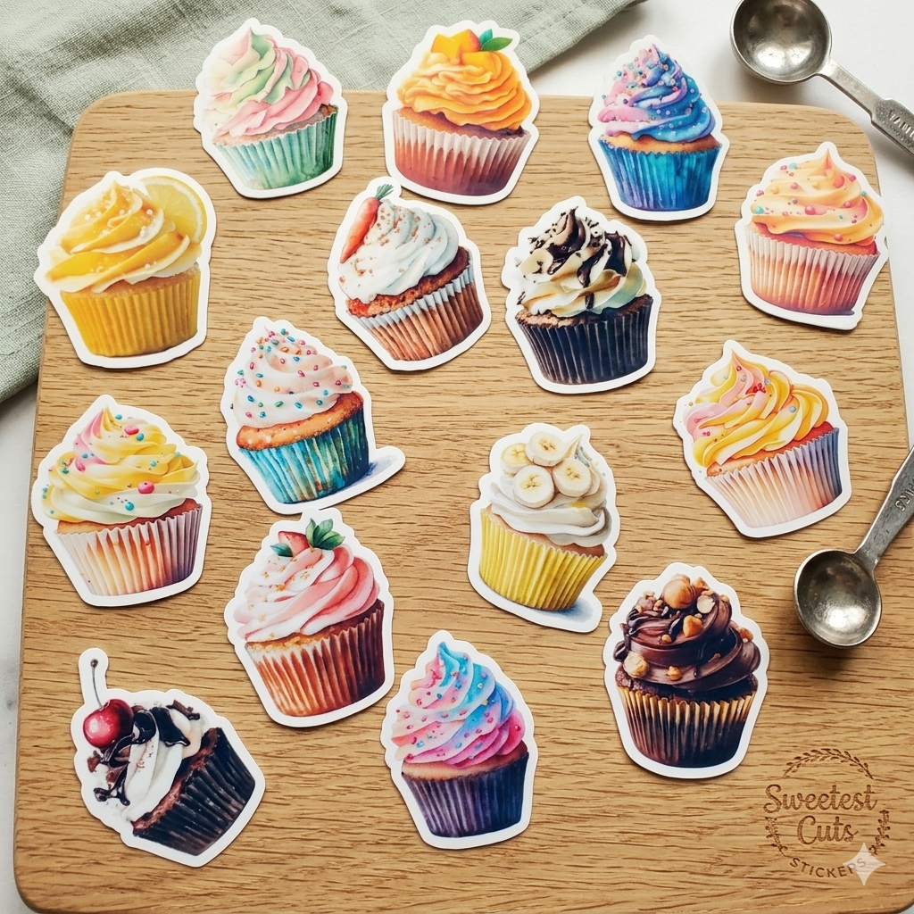 Cupcake Sticker Collection