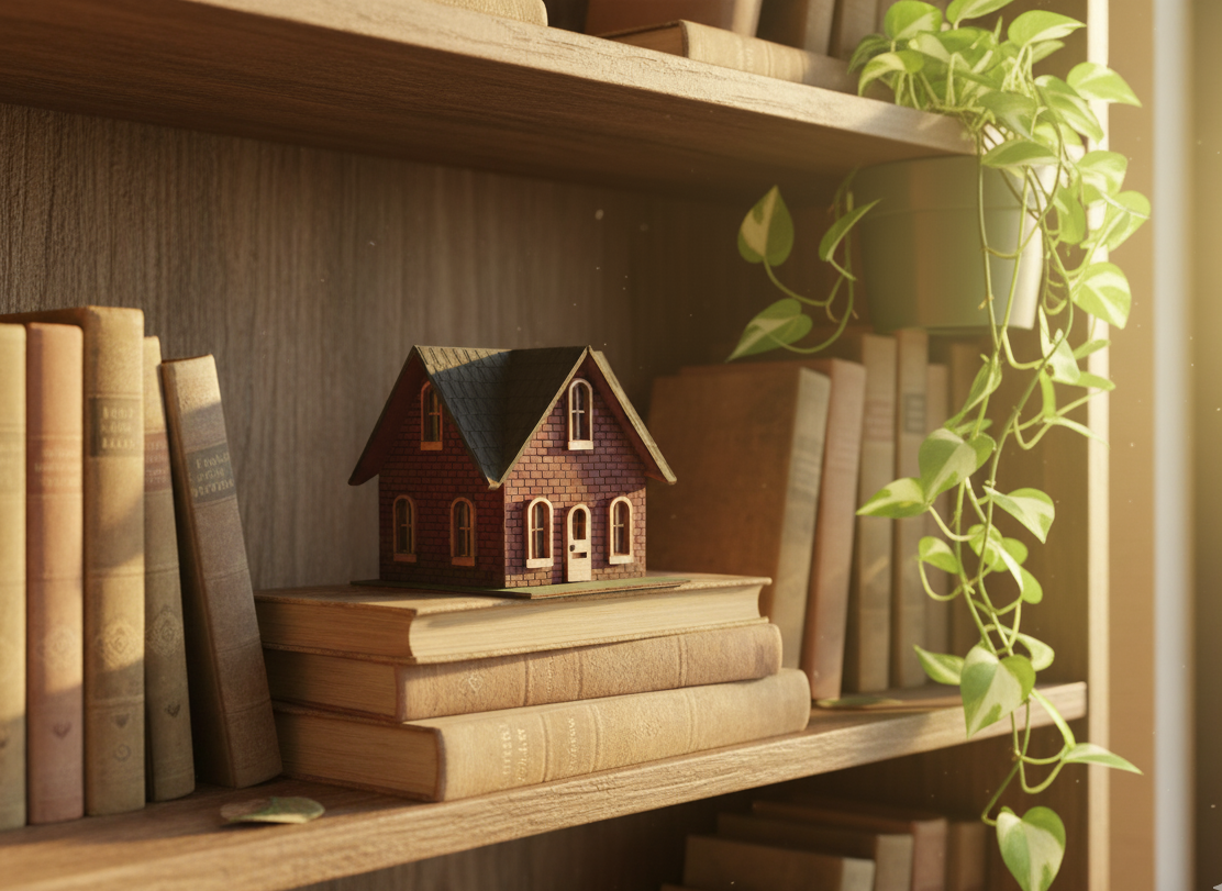 Miniature Fairy House – Hemlock Hollow | Plant Shelf Decor | Whimsical Laser-Cut DIY Tiny Home
