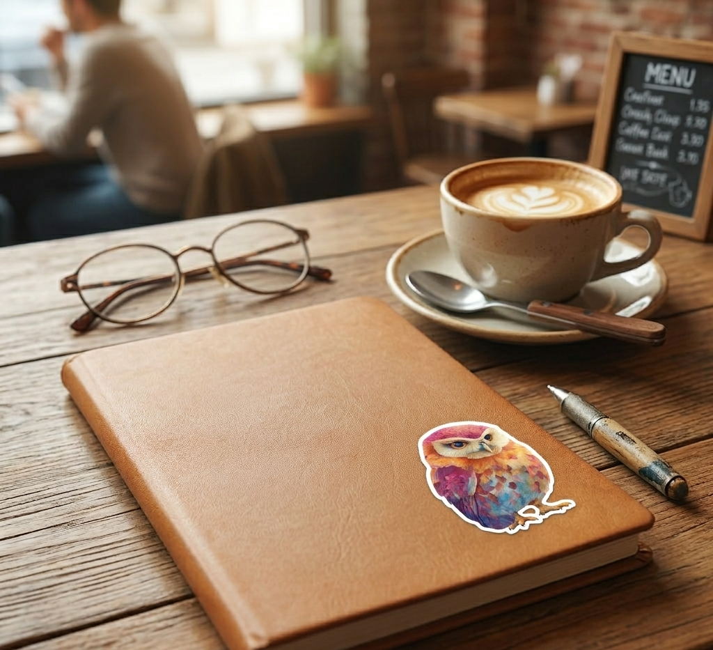Colorful Owl Sticker